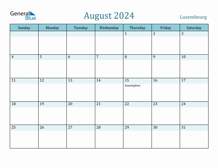 August 2024 Calendar with Holidays