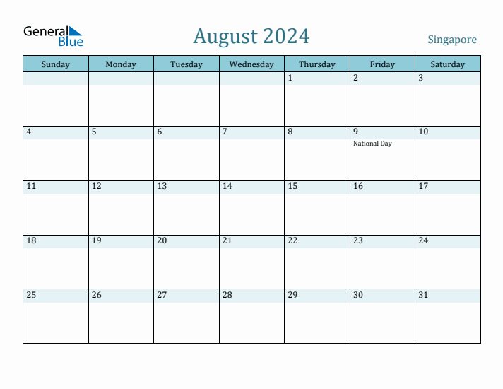 August 2024 Calendar with Holidays