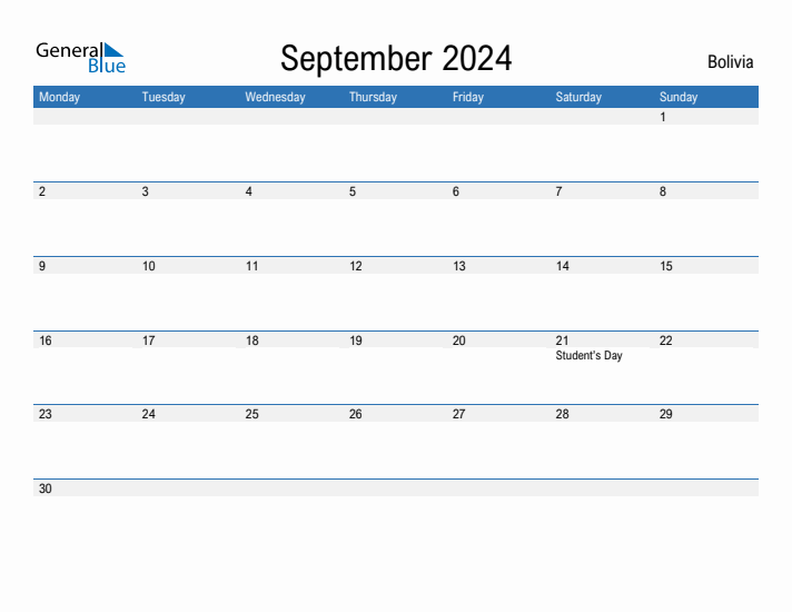 Fillable September 2024 Calendar