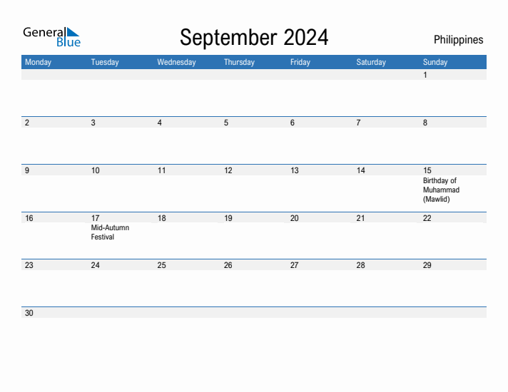 Fillable September 2024 Calendar