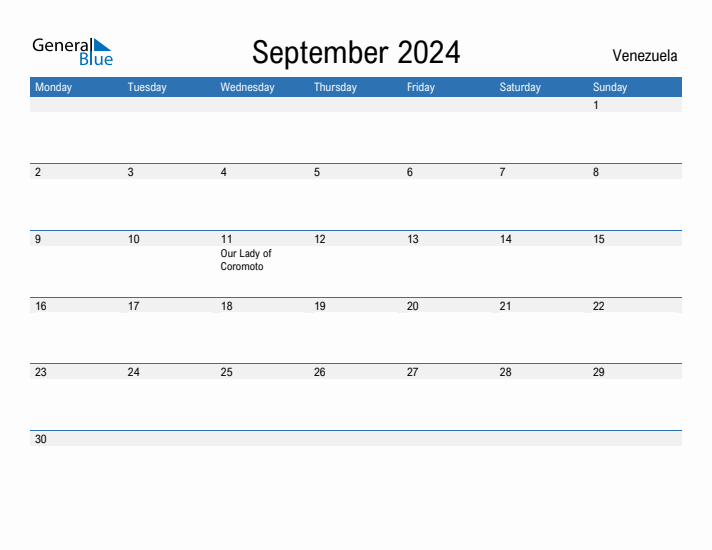 Fillable September 2024 Calendar