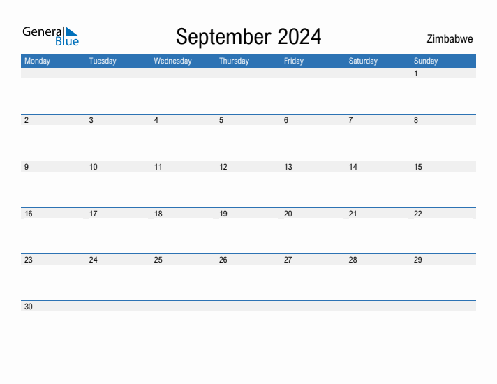 Fillable September 2024 Calendar