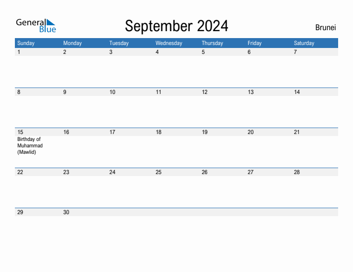 Fillable September 2024 Calendar