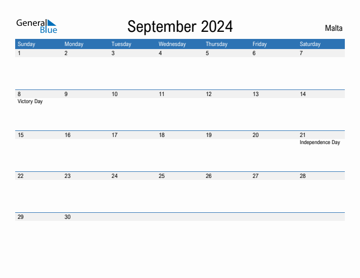 Fillable September 2024 Calendar