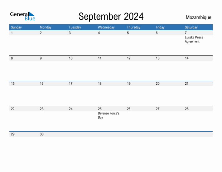 Fillable September 2024 Calendar