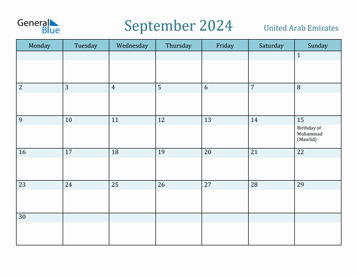 September 2024 Calendar with Holidays