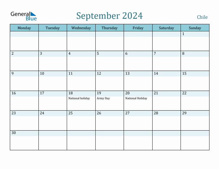 September 2024 Calendar with Holidays