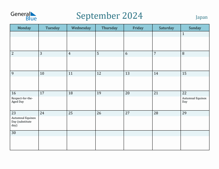 September 2024 Calendar with Holidays