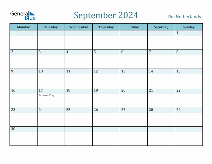 September 2024 Calendar with Holidays