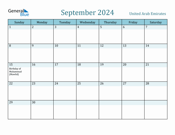 September 2024 Calendar with Holidays