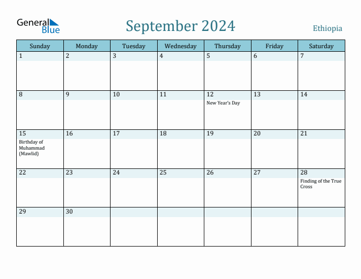 September 2024 Calendar with Holidays