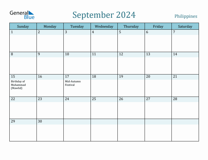 September 2024 Calendar with Holidays