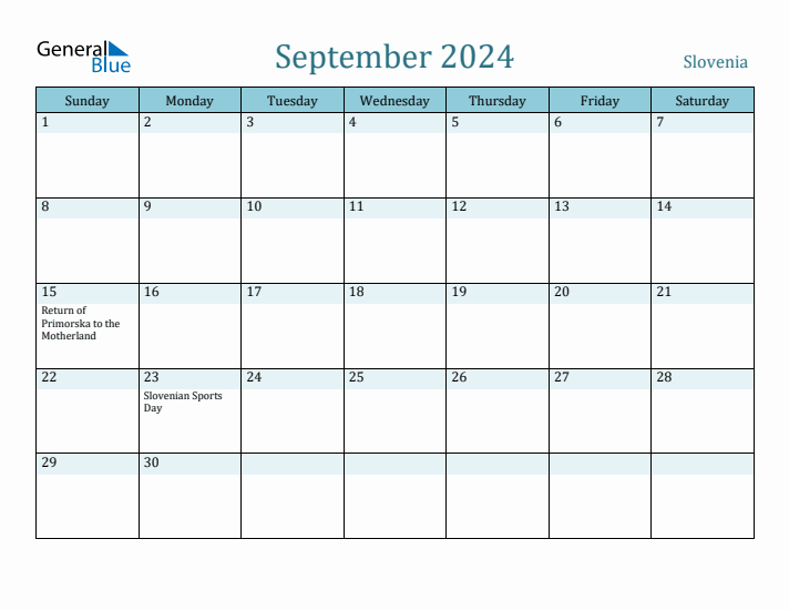 September 2024 Calendar with Holidays