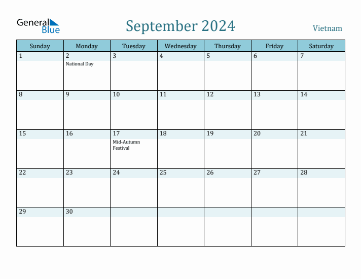 September 2024 Calendar with Holidays