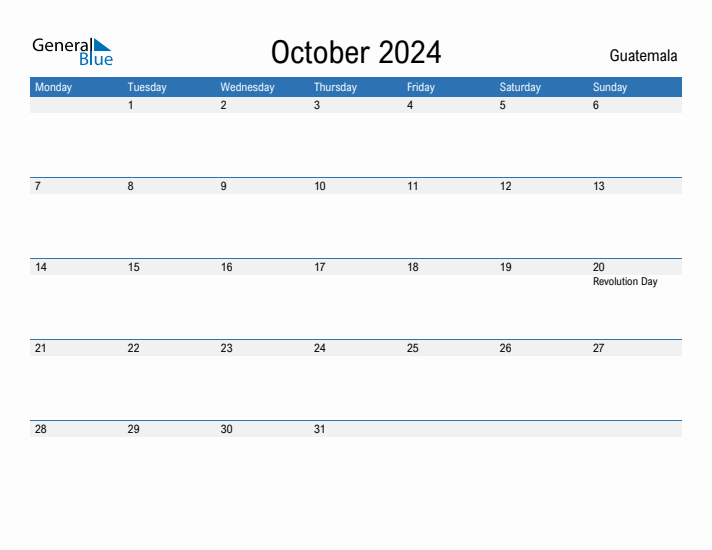 Fillable October 2024 Calendar