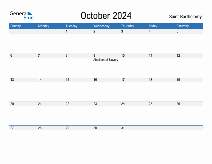 Fillable October 2024 Calendar