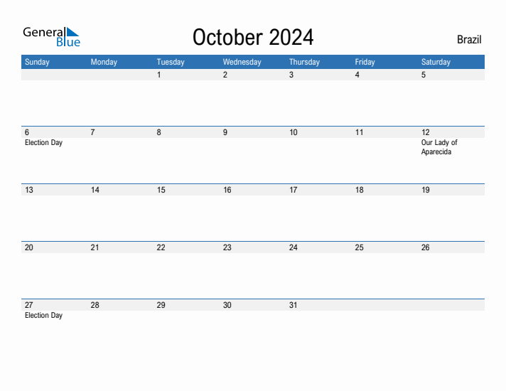 Fillable October 2024 Calendar