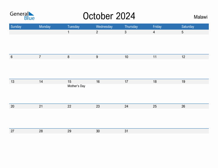 Fillable October 2024 Calendar