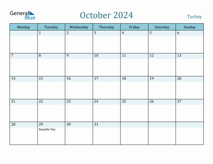 October 2024 Calendar with Holidays