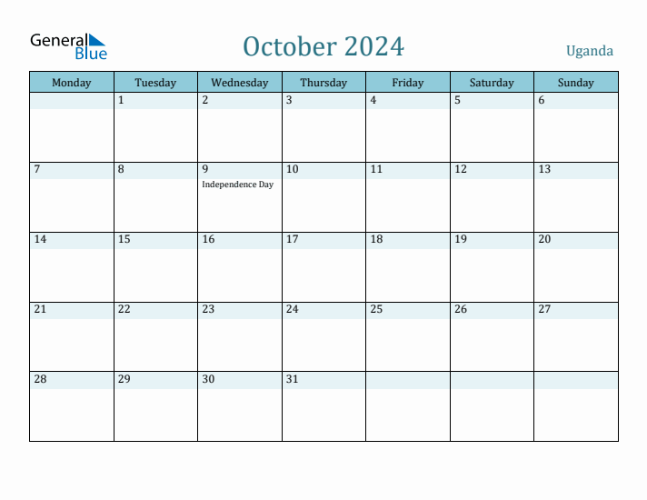 October 2024 Calendar with Holidays