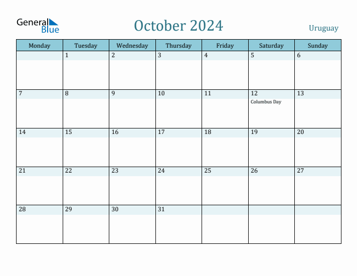 October 2024 Calendar with Holidays