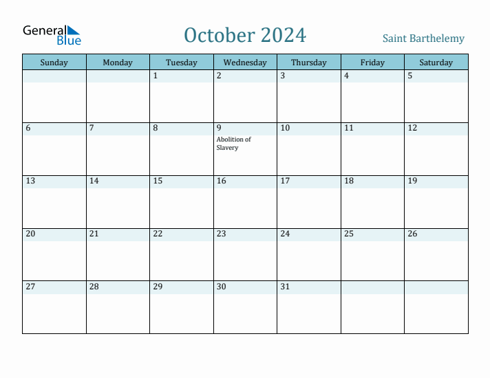 October 2024 Calendar with Holidays