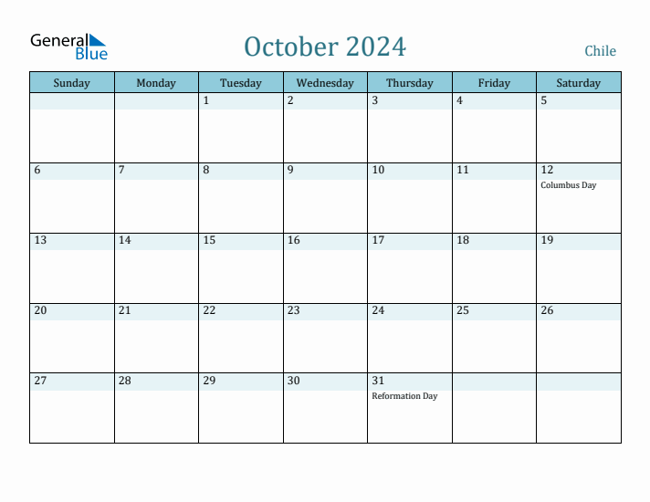 October 2024 Calendar with Holidays