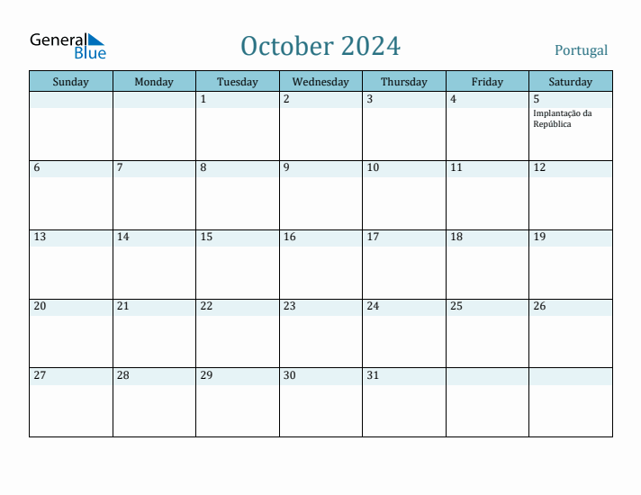 October 2024 Calendar with Holidays