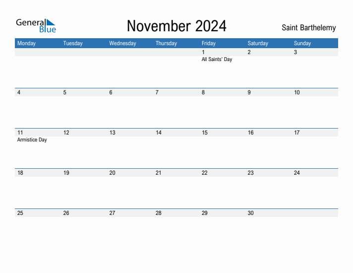 Fillable November 2024 Calendar