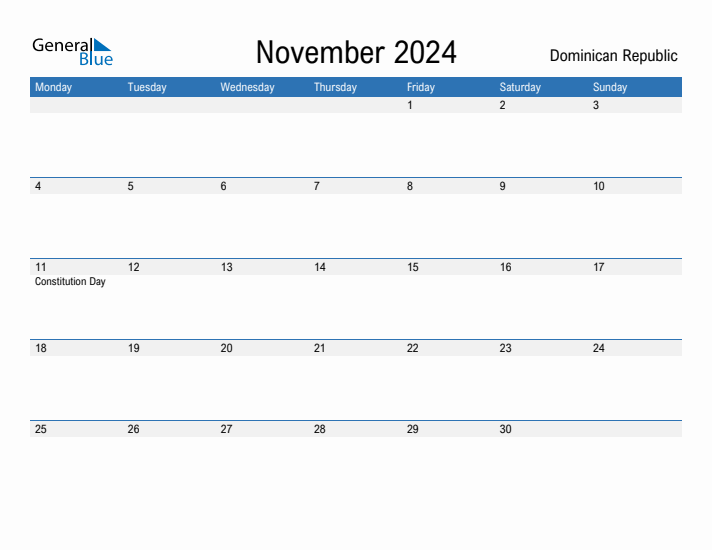 Fillable November 2024 Calendar