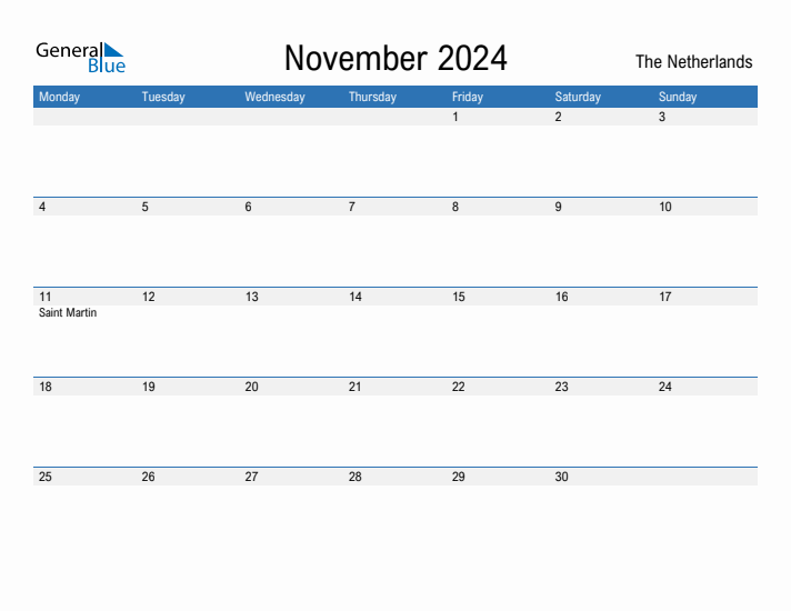 Fillable November 2024 Calendar