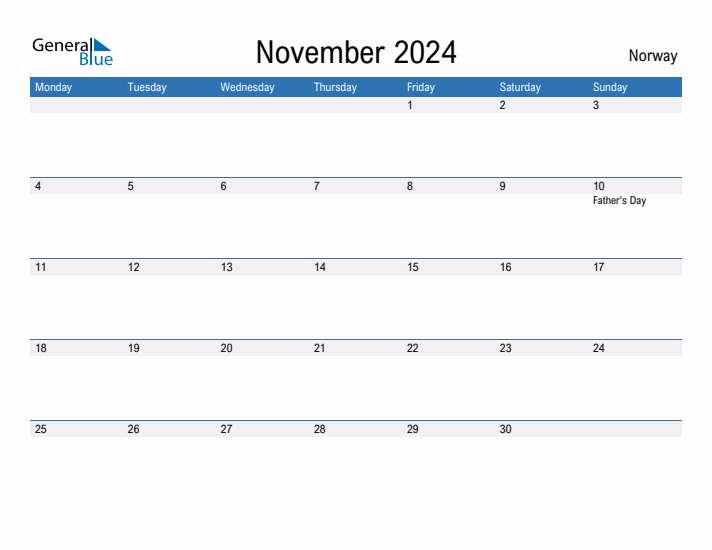 Fillable November 2024 Calendar