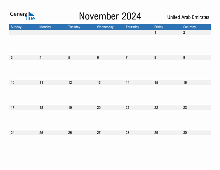 Fillable November 2024 Calendar