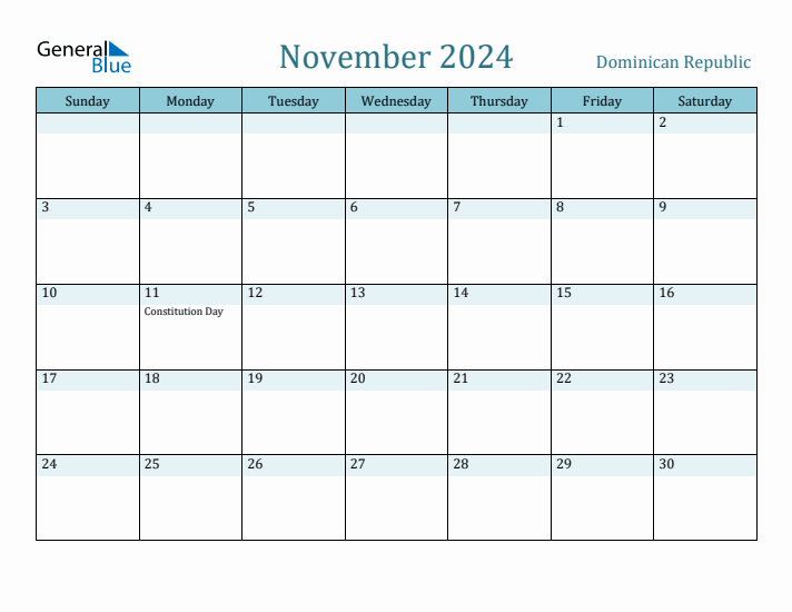 November 2024 Calendar with Holidays