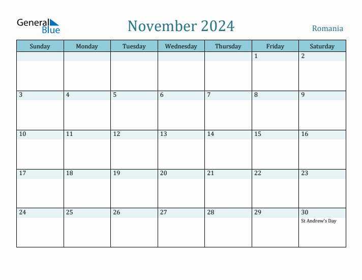 November 2024 Calendar with Holidays