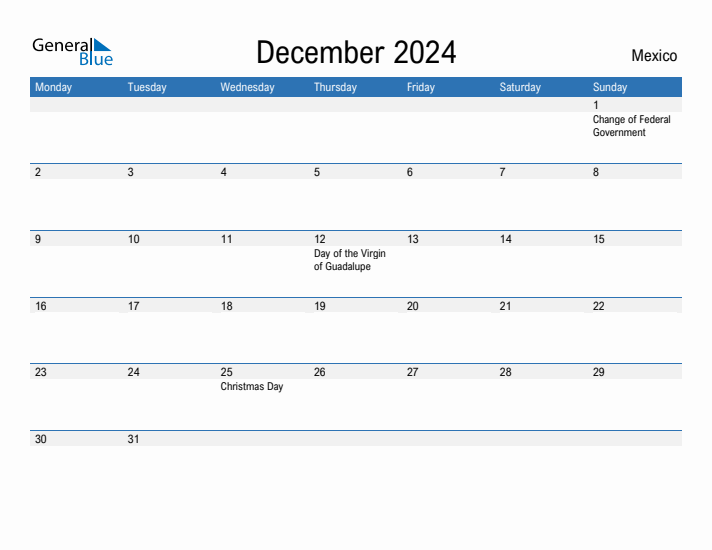 Fillable December 2024 Calendar