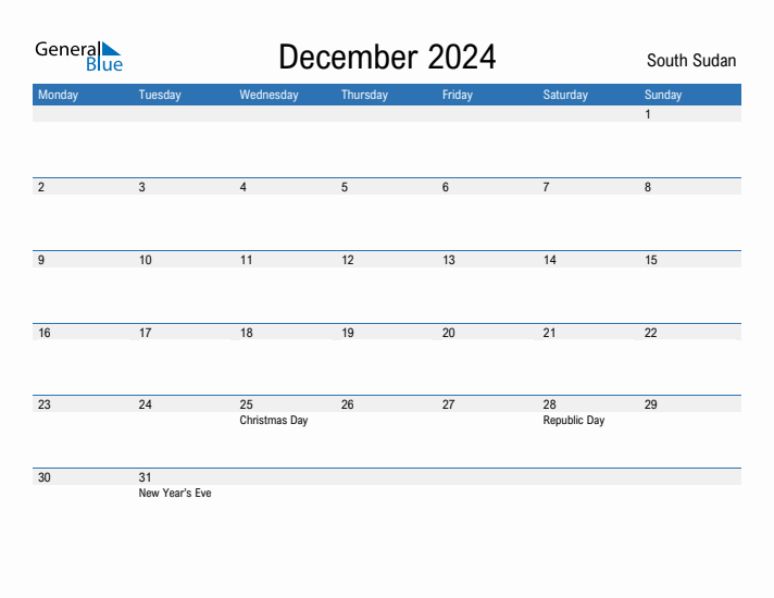 Fillable December 2024 Calendar