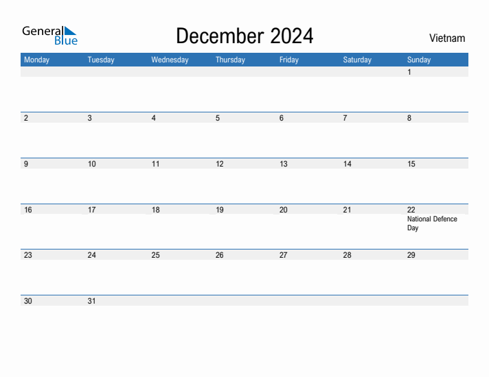 Fillable December 2024 Calendar