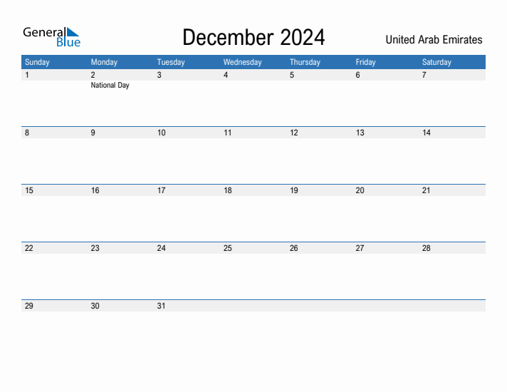 Fillable December 2024 Calendar