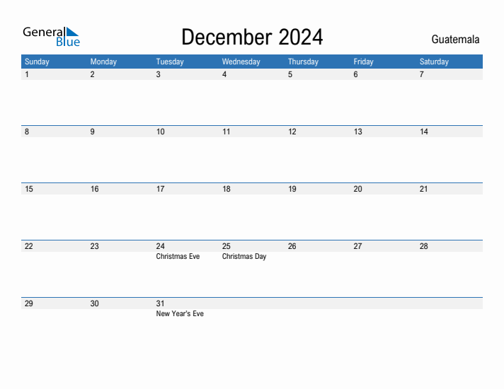 Fillable December 2024 Calendar