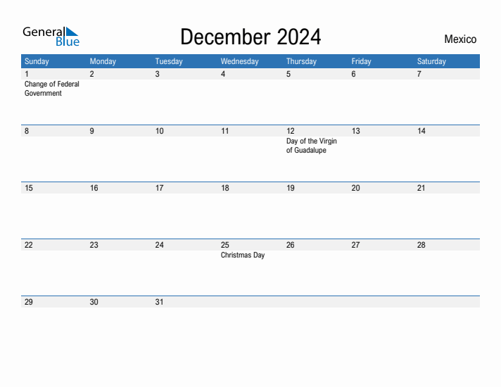 Fillable December 2024 Calendar