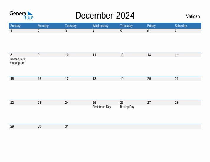 Fillable December 2024 Calendar