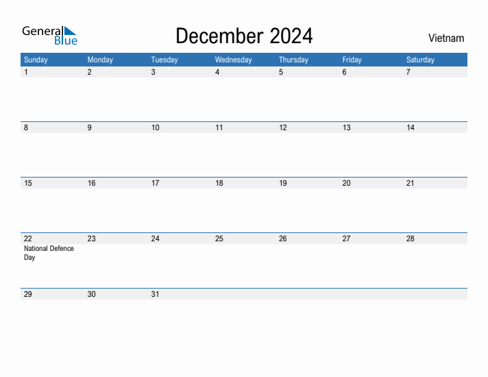 Fillable December 2024 Calendar