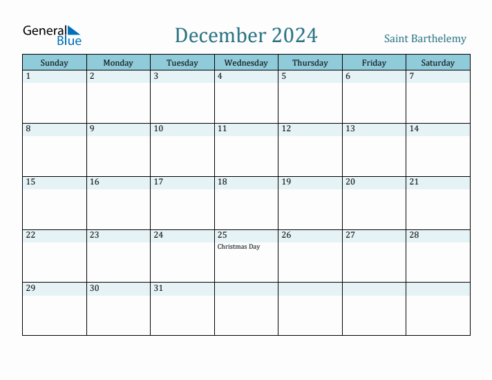 December 2024 Calendar with Holidays