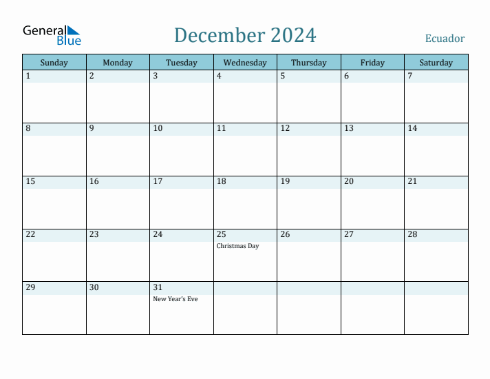 December 2024 Calendar with Holidays