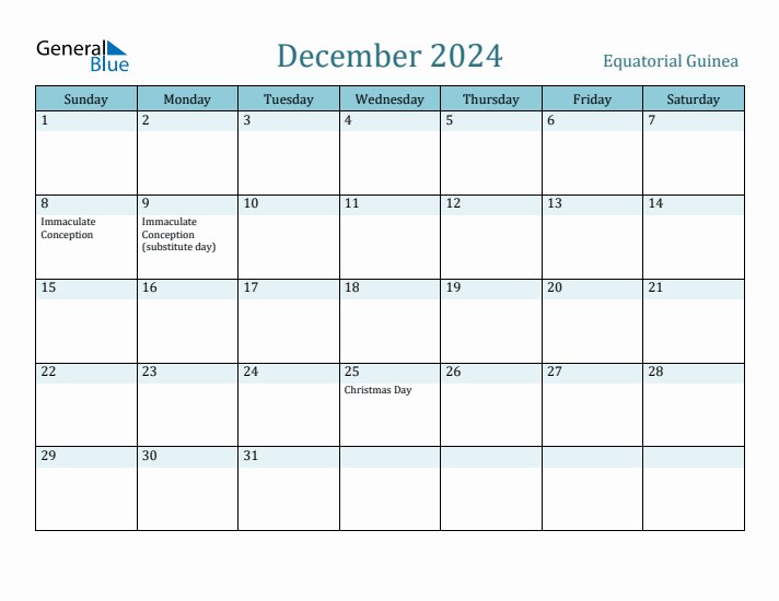 December 2024 Calendar with Holidays