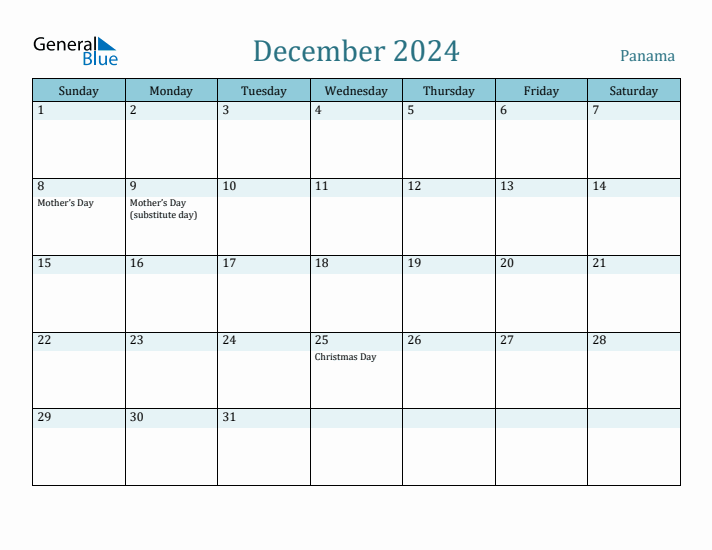 December 2024 Calendar with Holidays