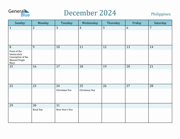 December 2024 Calendar with Holidays