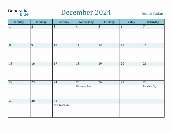 December 2024 Calendar with Holidays