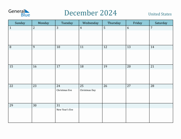 December 2024 Calendar with Holidays